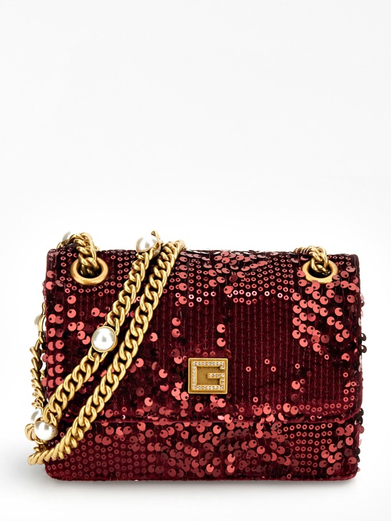 Guess Red Ever Mini Crossbody с пайети
