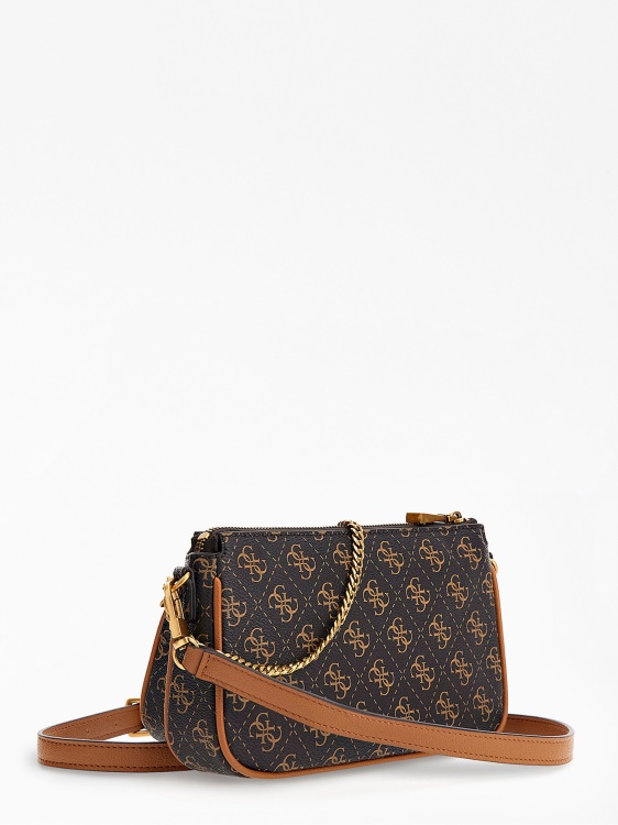 кафяво Nell 4g Logo Mini Crossbody Guess