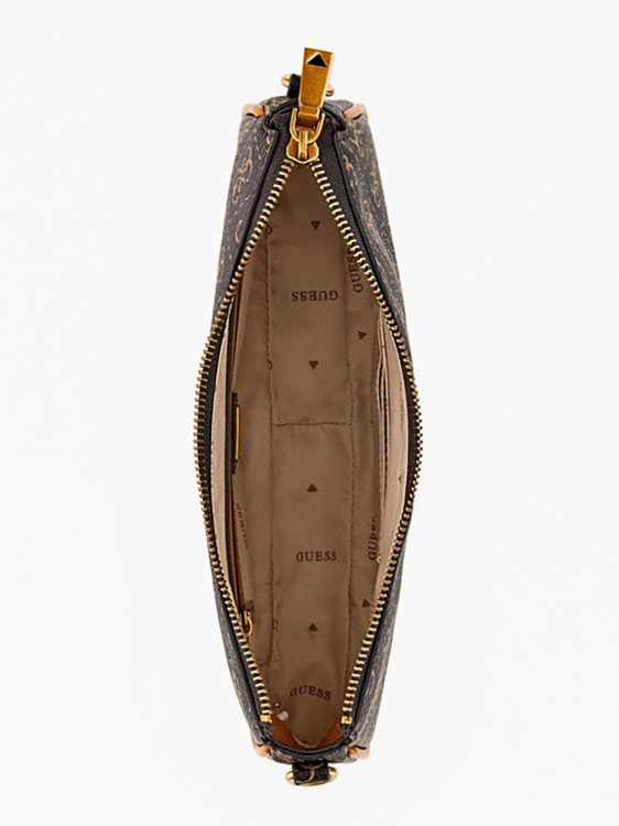 кафяво Nell 4g Logo Mini Crossbody Guess