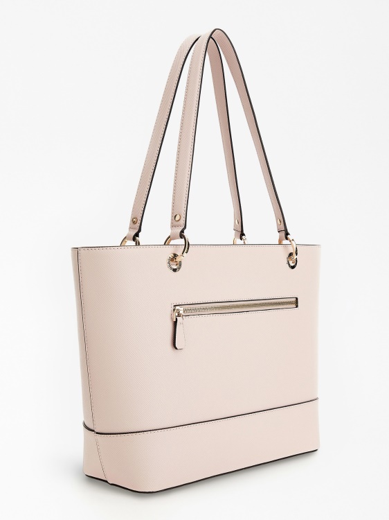 Guess Alexie Saffiano Shopper Pink