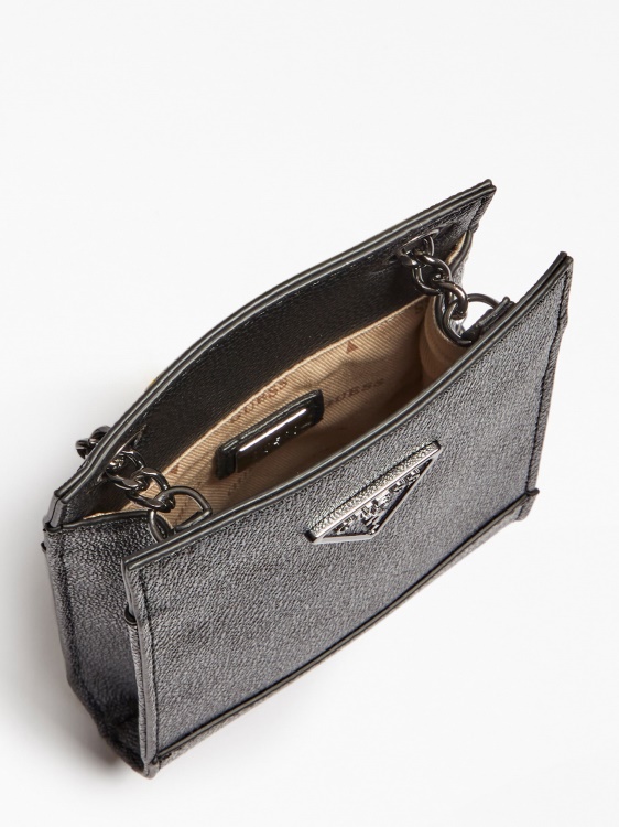 Noelle 4g ​​​​лого мини чанта през рамо Guess сива мулти