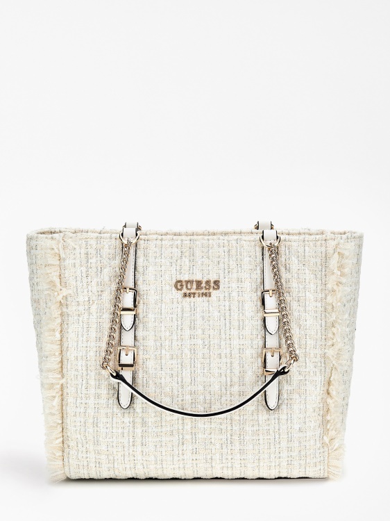 Адам туид Shopper Guess бяло мулти