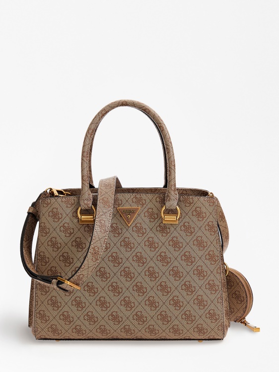Alexie 4g лого чанта Guess бежово