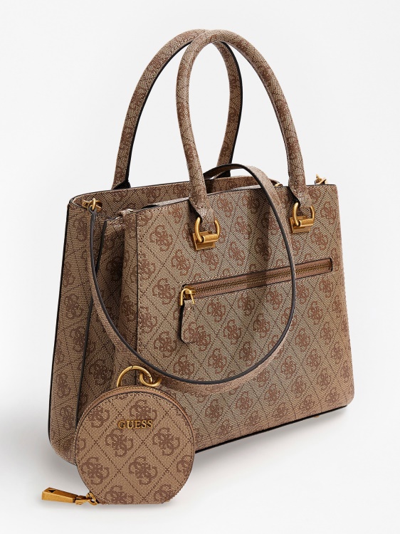 Alexie 4g лого чанта Guess бежово