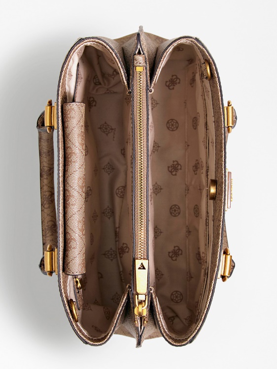 Alexie 4g лого чанта Guess бежово