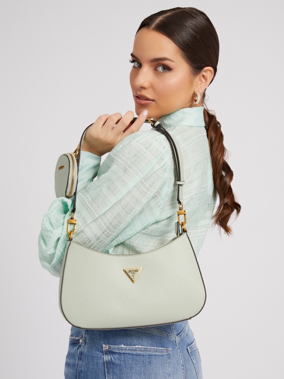 Alexie Saffiano Hobo Guess Green