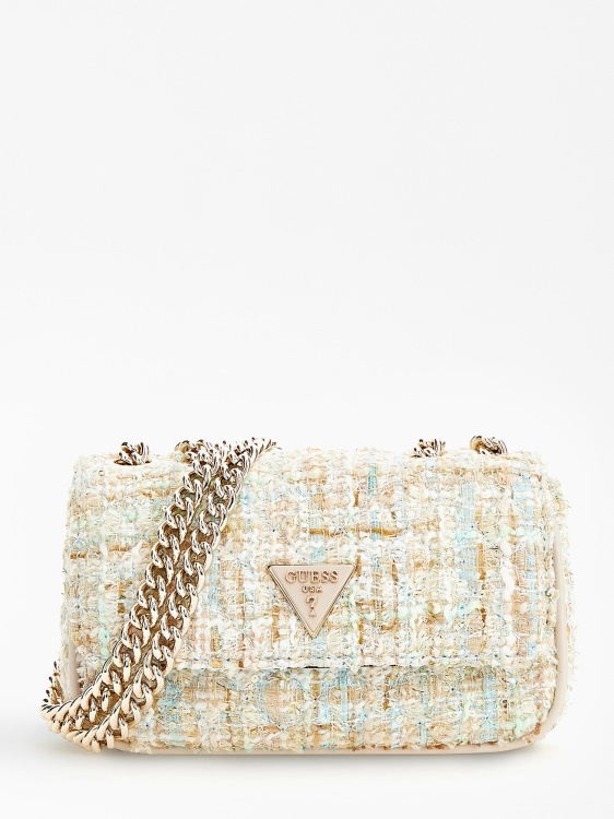 Spark Tweed Mini Crossbody Guess Blue