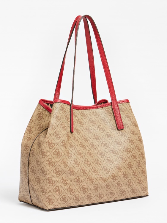 кафяво предложение Vikky Logo Print Shopper