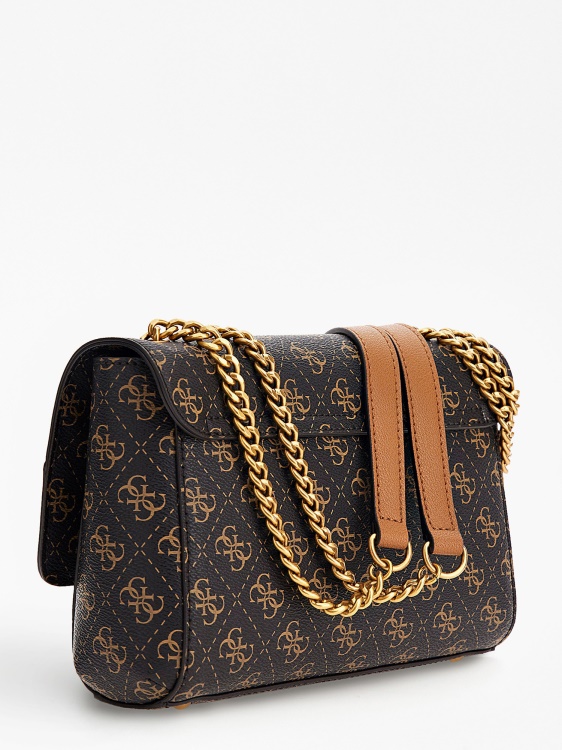 Nell 4g лого Crossbody Guess кафяво