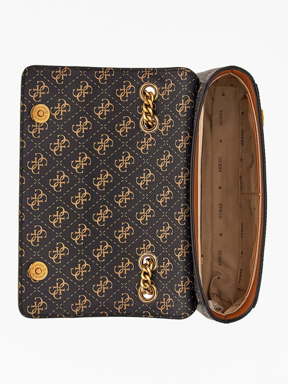 Nell 4g лого Crossbody Guess кафяво