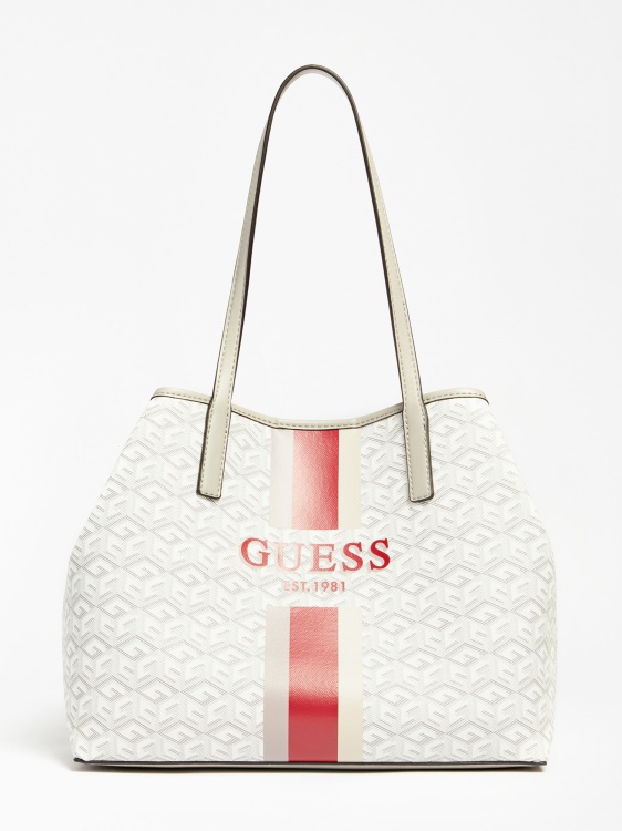 Guess Vikky G Cube Logo Shopper крем