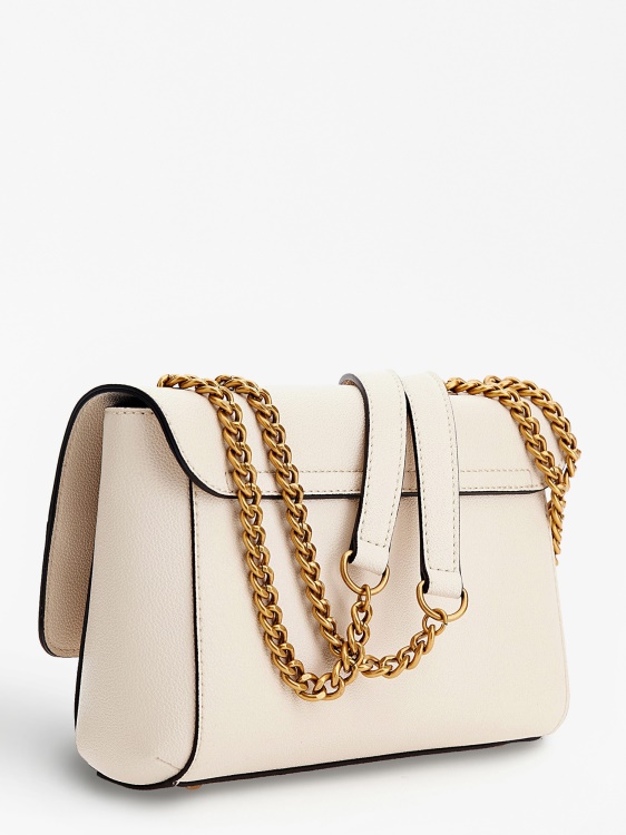 Guess White Nell Crossbody