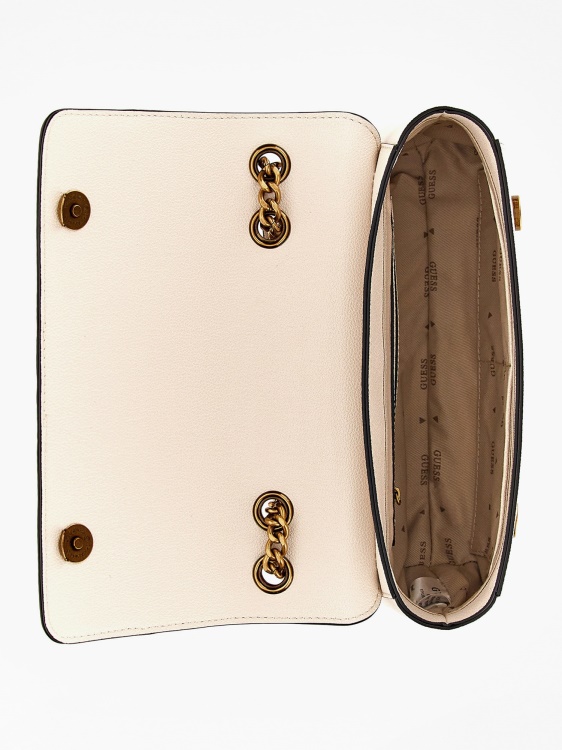 Guess White Nell Crossbody