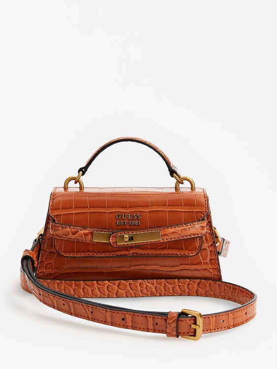 Tullia крокодил микро чанта Guess кафяво