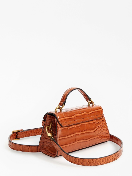 Tullia крокодил микро чанта Guess кафяво