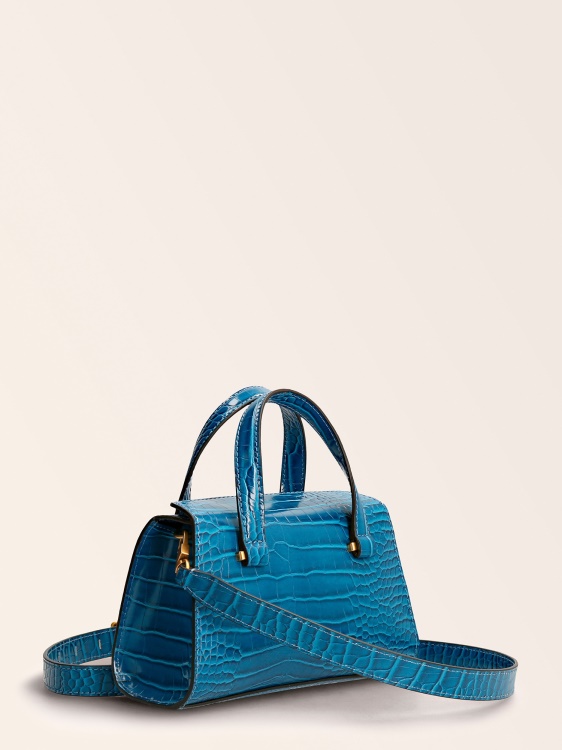 Guess Stephi Cc Print мини чанта синя