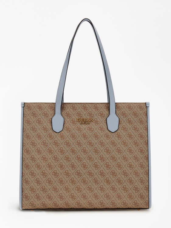Silvana 4g лого чанта през рамо светло синьо Guess