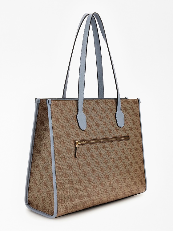 Silvana 4g лого чанта през рамо светло синьо Guess