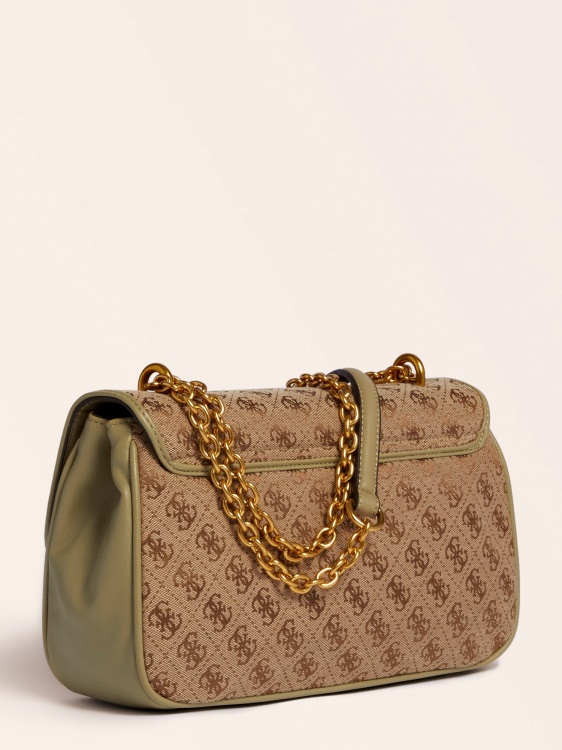 Guess Green Aileen 4g чанта през рамо с лого