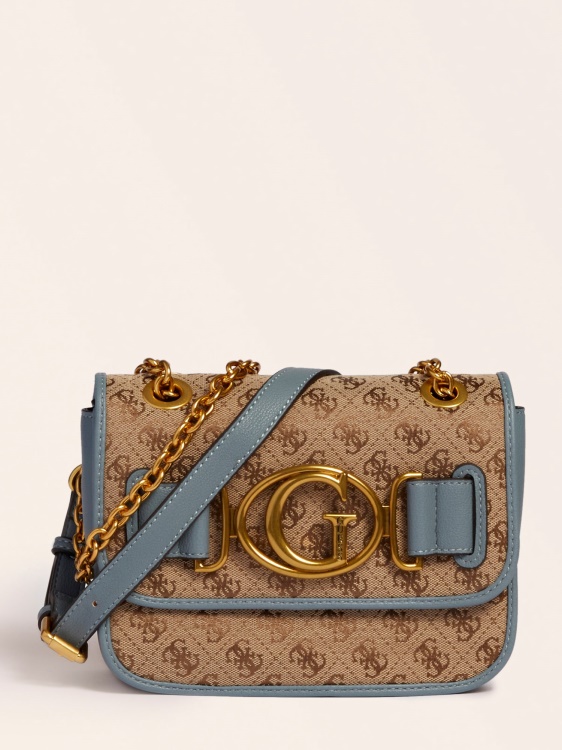 Aileen 4g чанта за кръст с лого Guess Blue