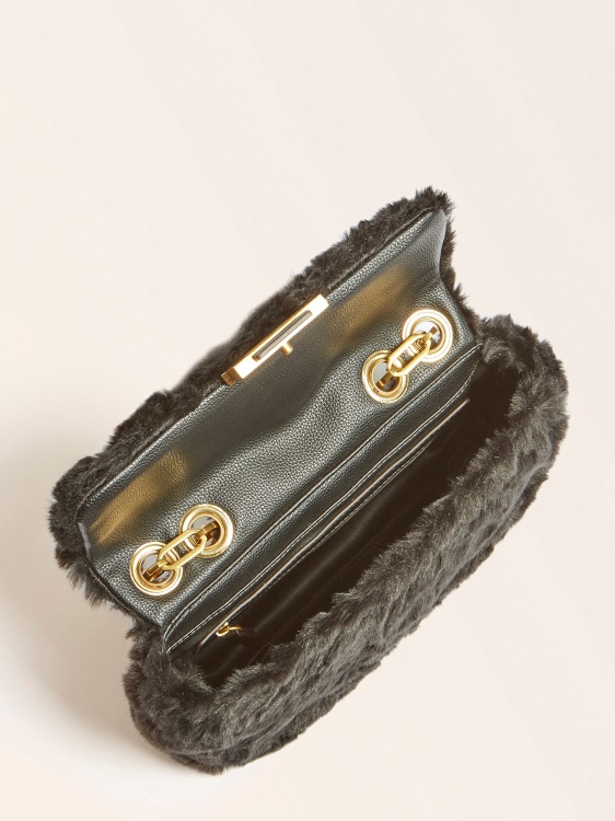 черен Helma изкуствена кожа Crossbody Guess