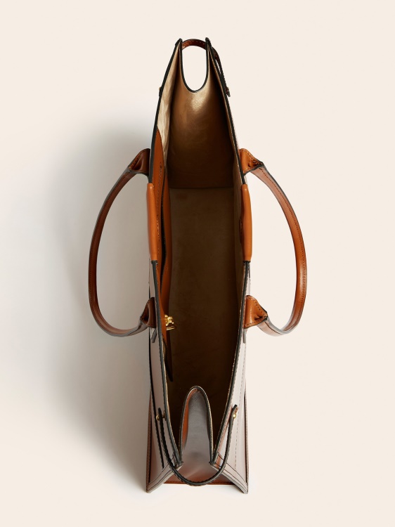 предполагам все още истинска кожа шопер кафяво