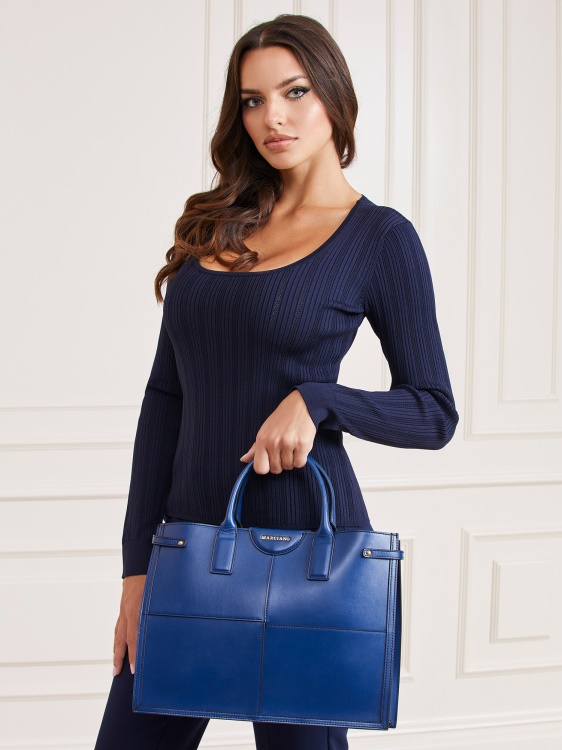 Blue Stilla истинска кожа Shopper Guess