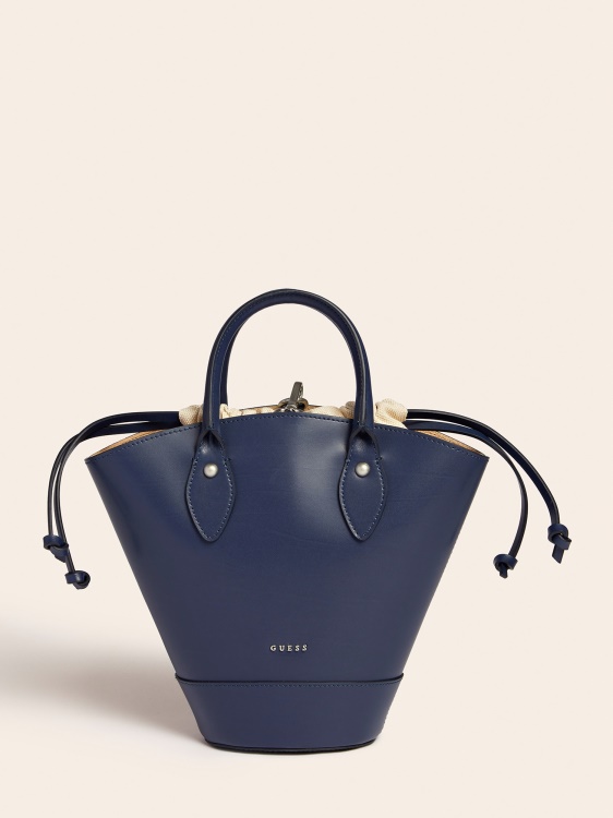 Дамска чанта Jary от естествена кожа синя предположение