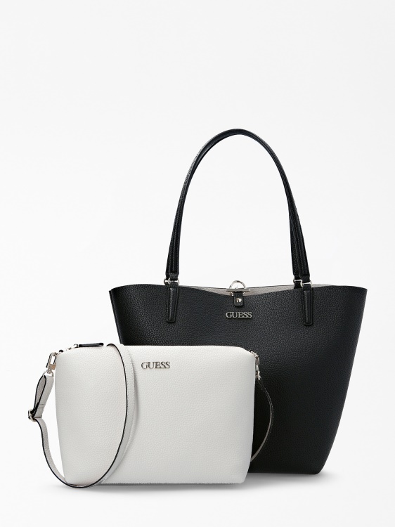Black Alby Shopper Pochette Guess