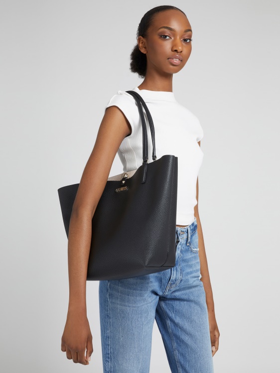 Black Alby Shopper Pochette Guess