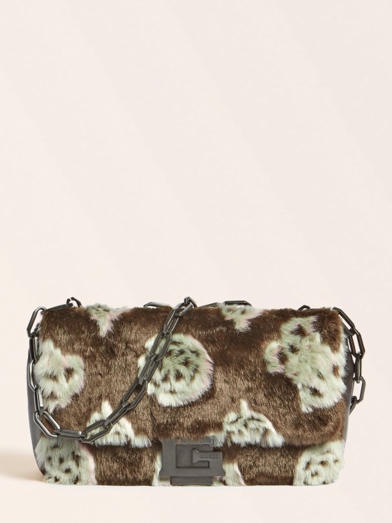 Helma изкуствена кожа Crossbody Guess кафяв мулти