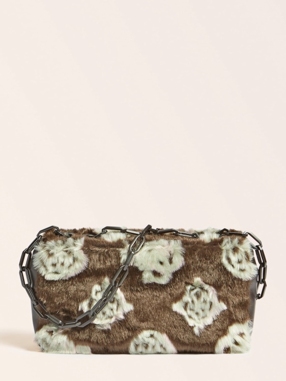 Helma изкуствена кожа Crossbody Guess кафяв мулти