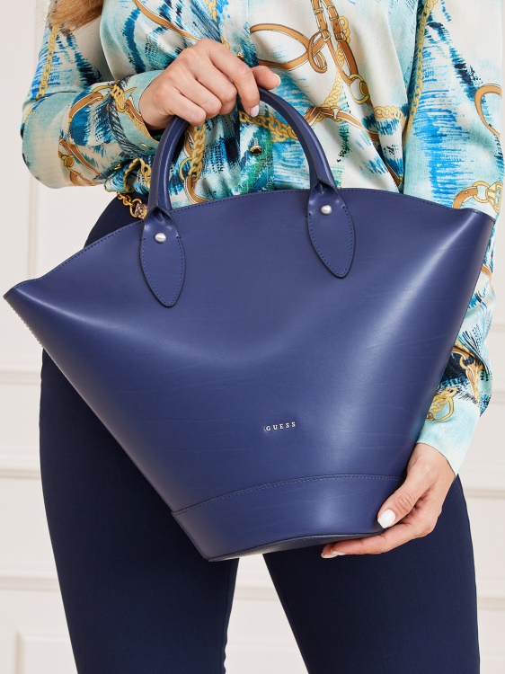 Дамска чанта от естествена кожа Jary Guess Blue