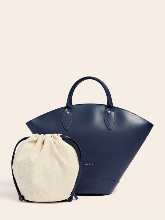 Дамска чанта от естествена кожа Jary Guess Blue