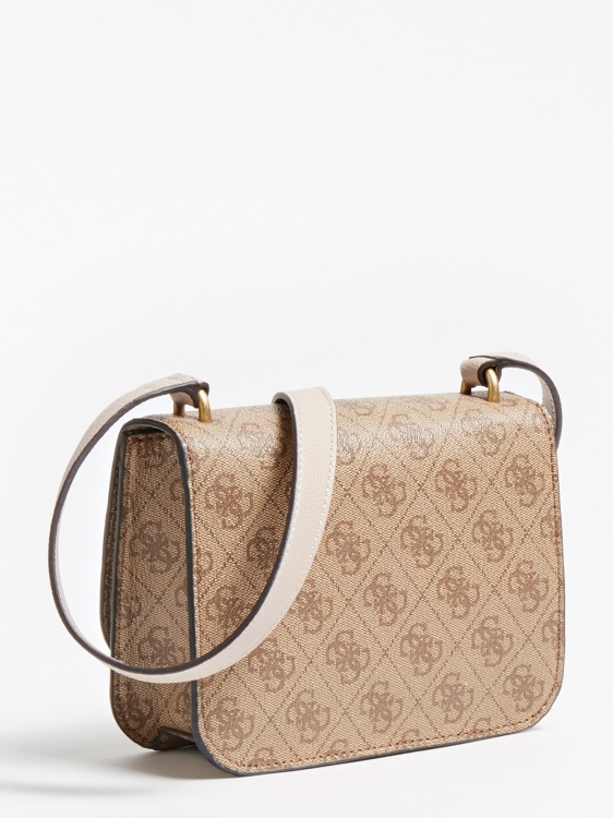 Guess Noelle 4g ​​​​лого мини Crossbody кафяво