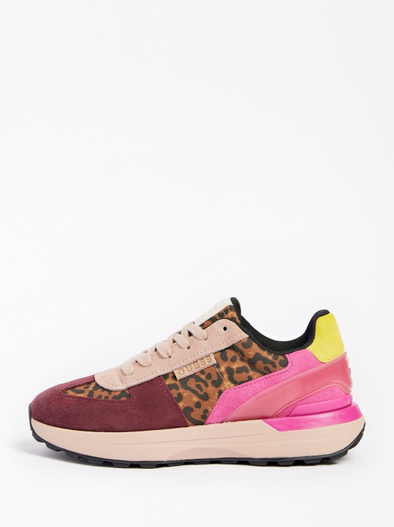 маратонки от жакет с животински принт Guess Animalier
