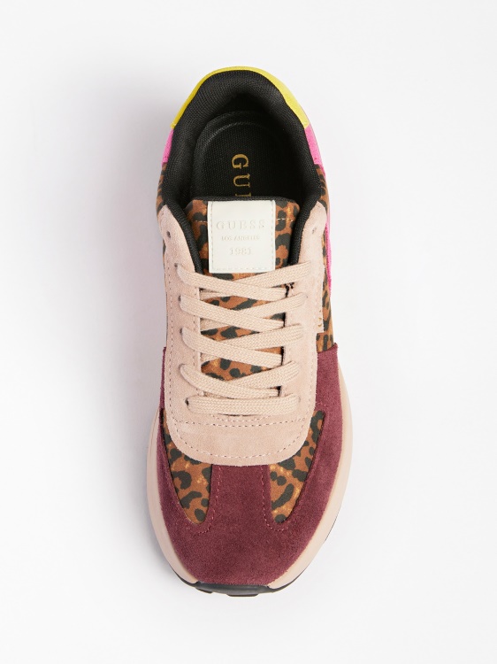 маратонки от жакет с животински принт Guess Animalier