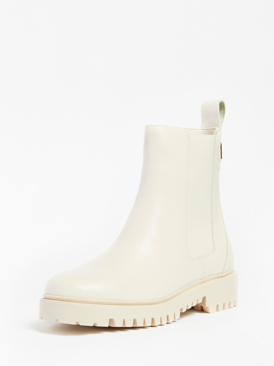 ботуши челси от смесена кожа Oakess Guess бяло