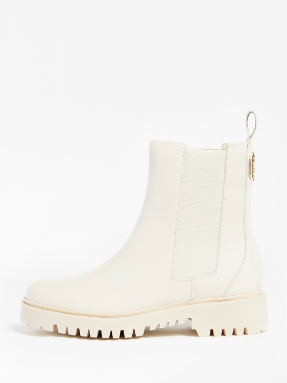 ботуши челси от смесена кожа Oakess Guess бяло
