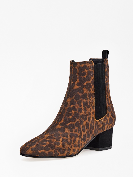 ниски ботуши Animalier Suede Safia Guess