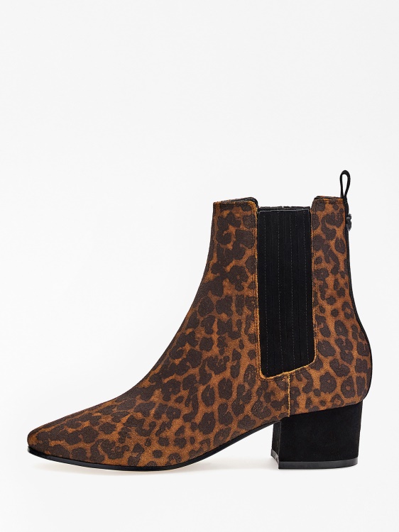 ниски ботуши Animalier Suede Safia Guess
