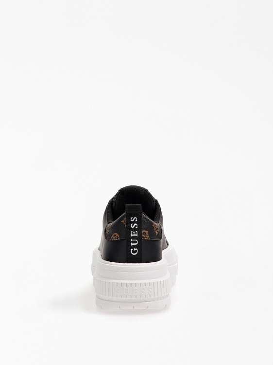 Guess кафяви маратонки Eladie с гумена подметка