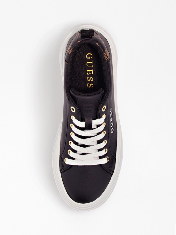 Guess кафяви маратонки Eladie с гумена подметка