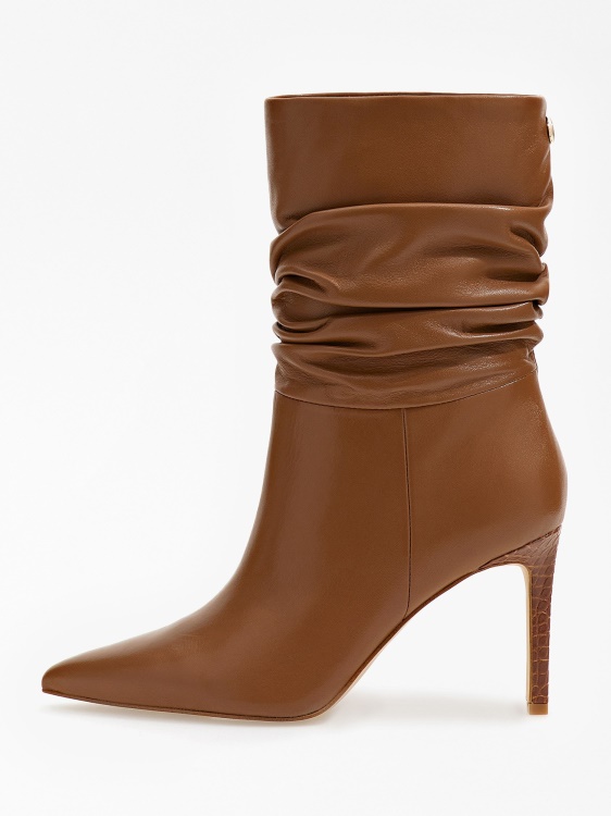 ботуши Dabbi от естествена кожа Guess Brown