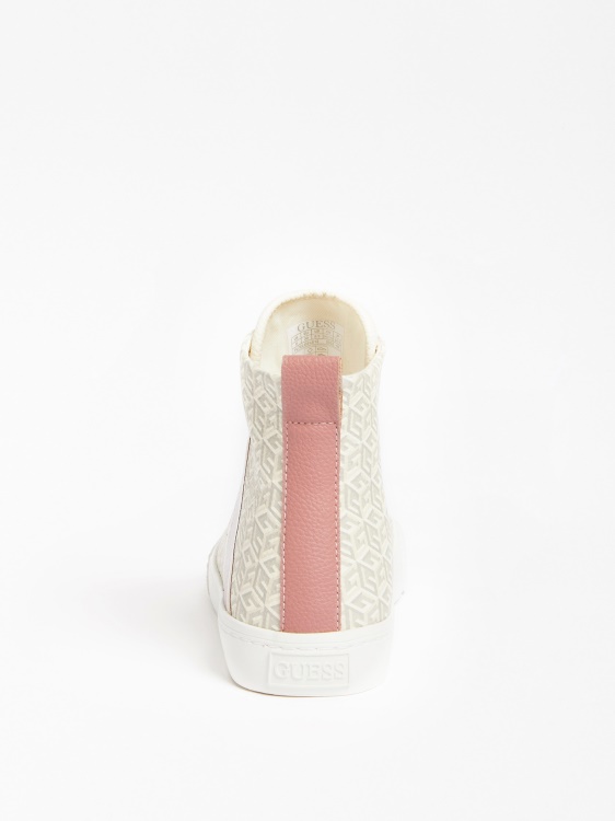 високи маратонки Guess Cream Elga лого