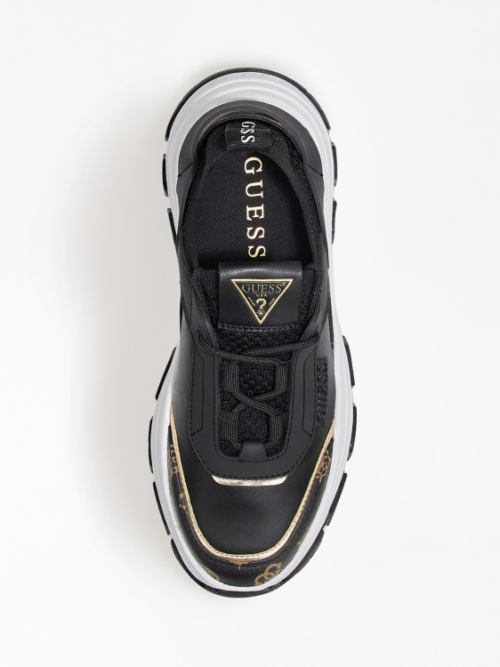 кафяви обувки за бягане Braydin Logo Guess