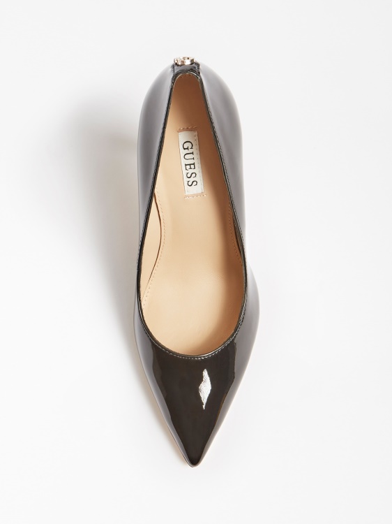 Gavi Patent Court Shoe Black Guess