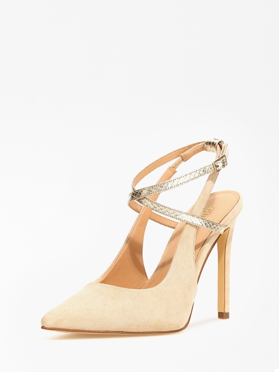 бежов Amazie велур смес слингбек Guess
