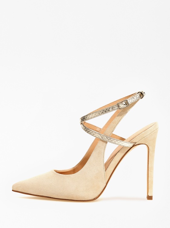 бежов Amazie велур смес слингбек Guess