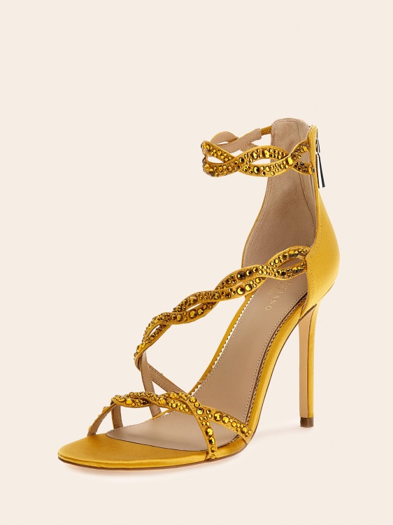 Marciano Rhinestone Sandal Gold Guess